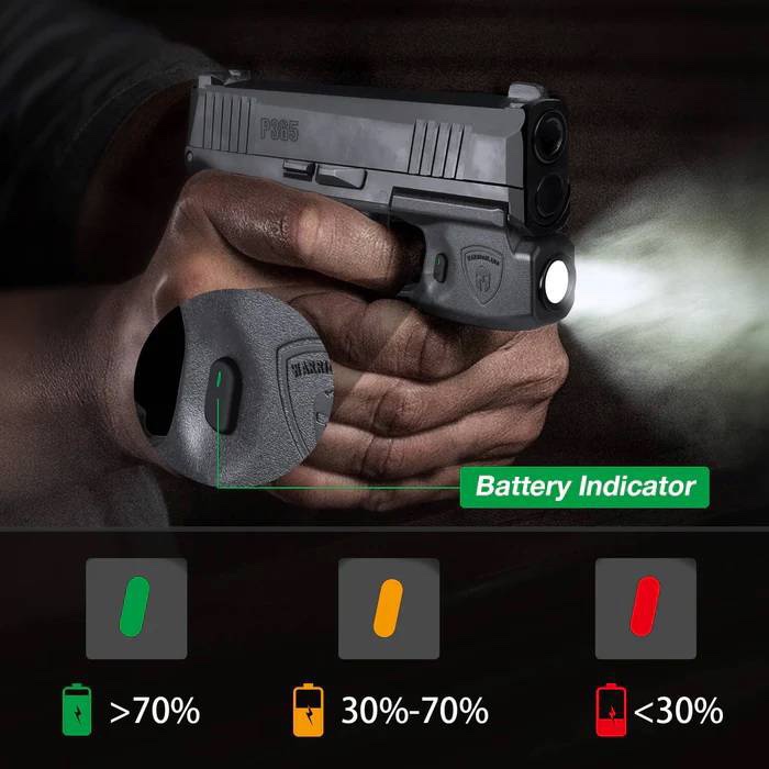 New.ไฟฉาย Warriorland SL-1 + ซองพกใน Kydex 🔺ไฟฉาย ผลิตจาก Polymer เกรดคุณภาพ 🔺ออกแบบให้ทนทานต่อแรงรีคอยด์ได้ 🔺ความสว่าง 150 Lumens 🔺ระยะส่องสว่าง 100 m. 🔺 มาตรฐานกันน้ำ IPX4 🔺 ปุ่มใช้งานได้ทั้งด้าน ซ้าย-ขวา