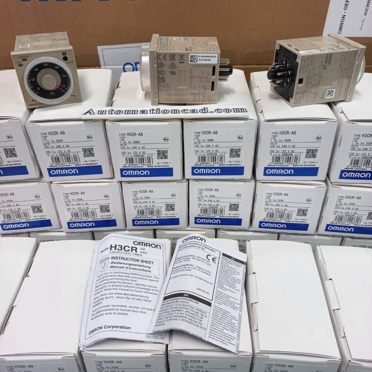 TIMER ไทม์เมอร์ OMRON ของแท้ H3CR-A8 220VAC