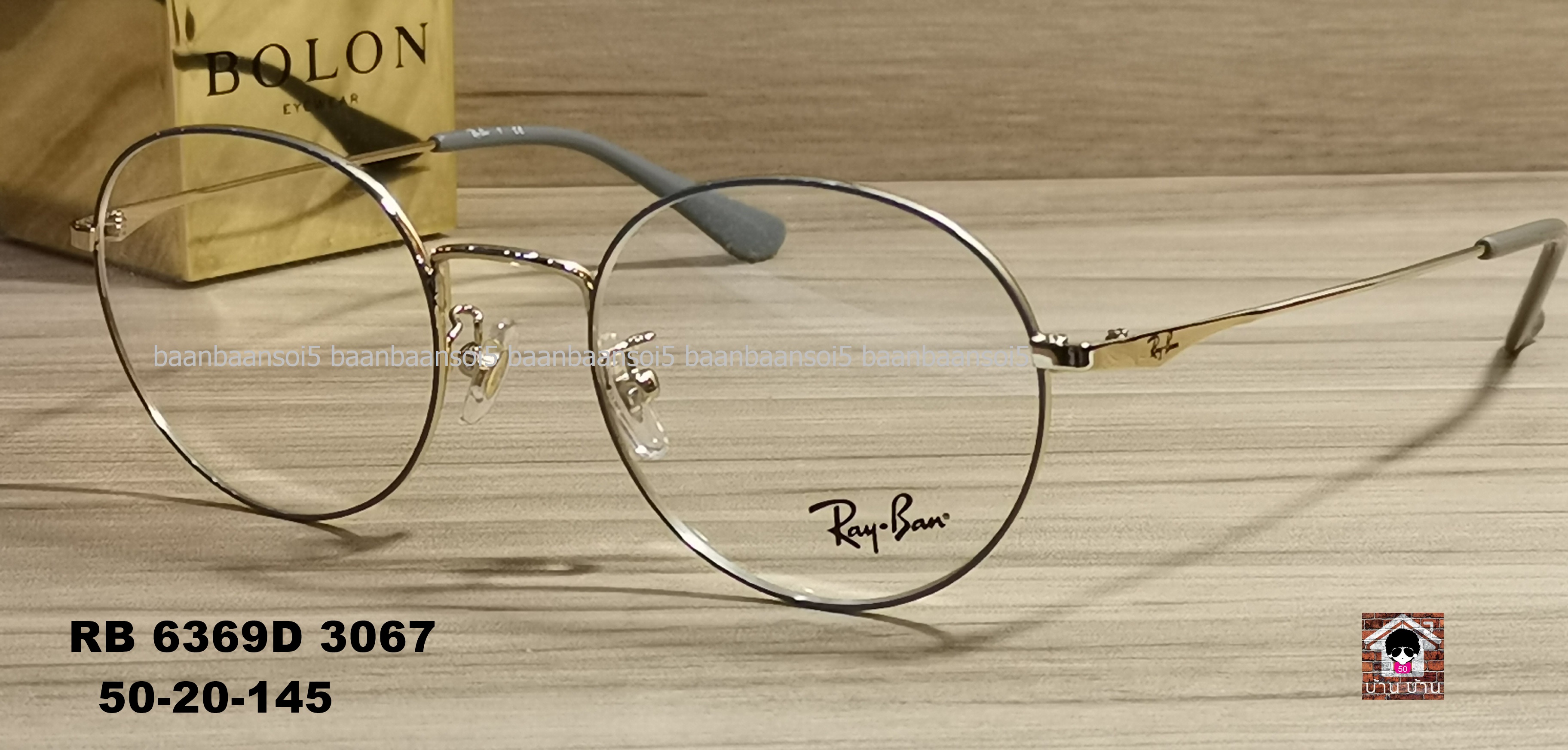 Rayban RB 6369D 3067 โปรโมชั่น กรอบแว่นตาพร้อมเลนส์ HOYA ราคา 3,400 บาท