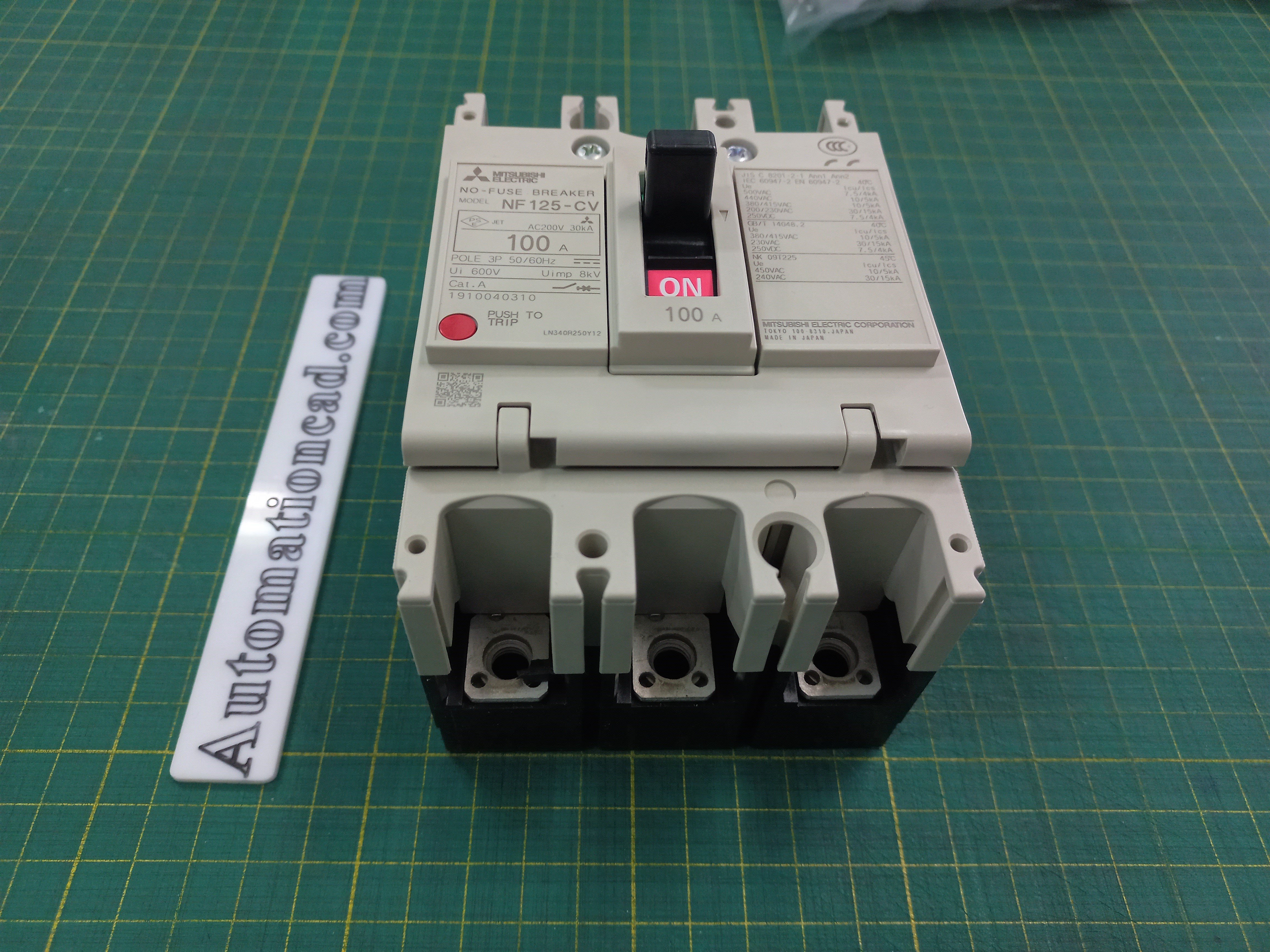 เบรกเกอร์ NF125-CV 3P 100A มิตซูบิชิ MITSUBISHI 100A 3POLE NF125 CV NF125CV