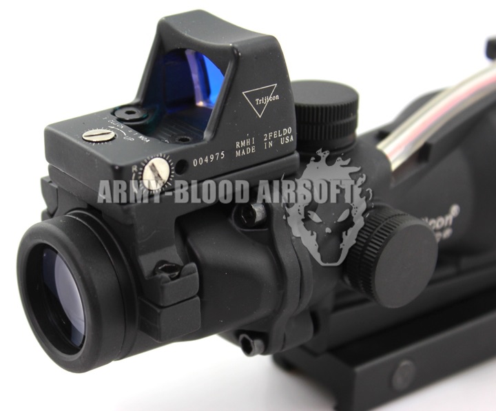 New.Trijicon ACOG TA31 Style 4x32 Scope Red Illuminated Auto Brightness W/ RMR RM01 Red Dot Reflex Sight(Red Type,Black)prev next ราคาพิเศษ