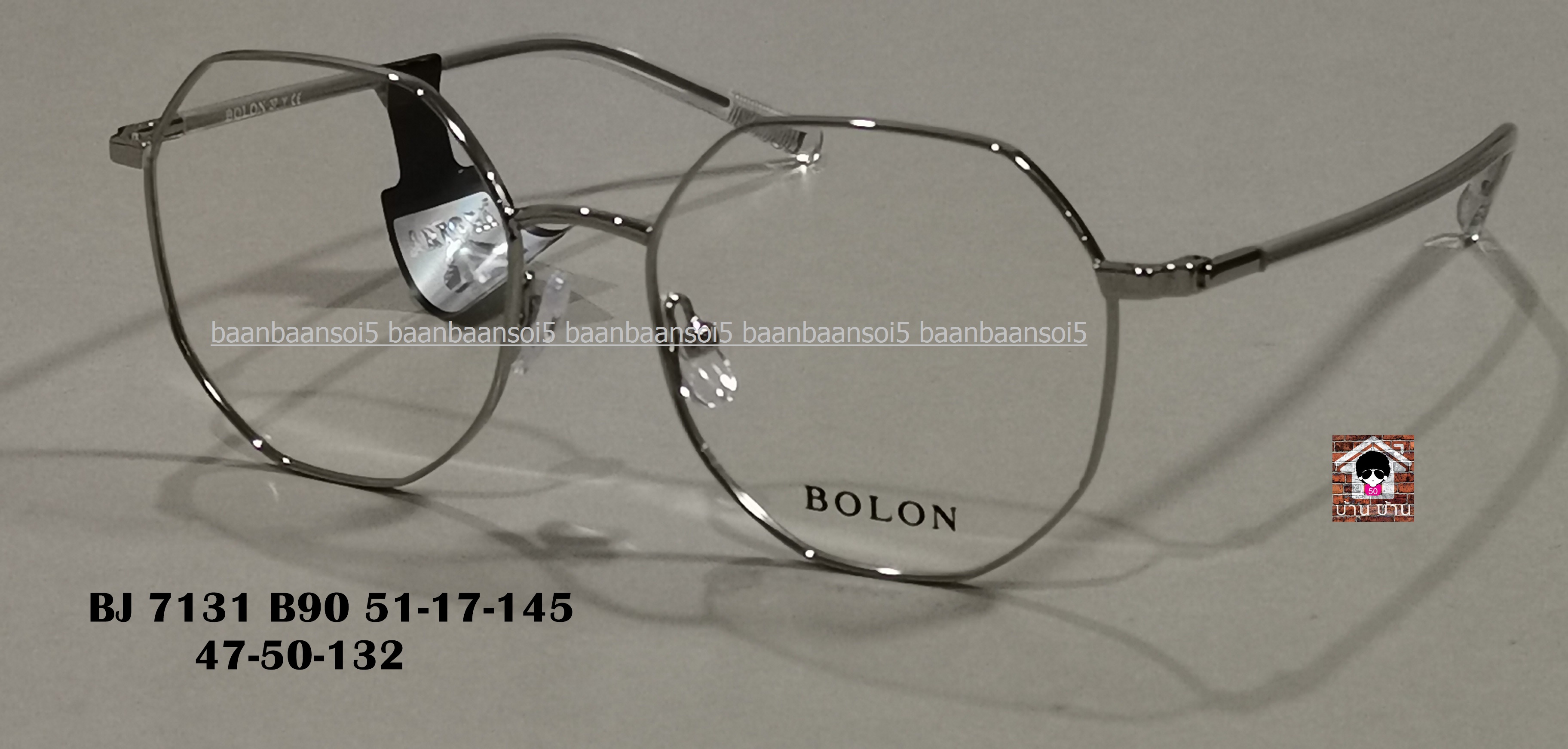 BOLON Tucker BJ7131 Silver (B90) โปรโมชั่น กรอบแว่นตาพร้อมเลนส์ HOYA ราคา 3,790 บาท