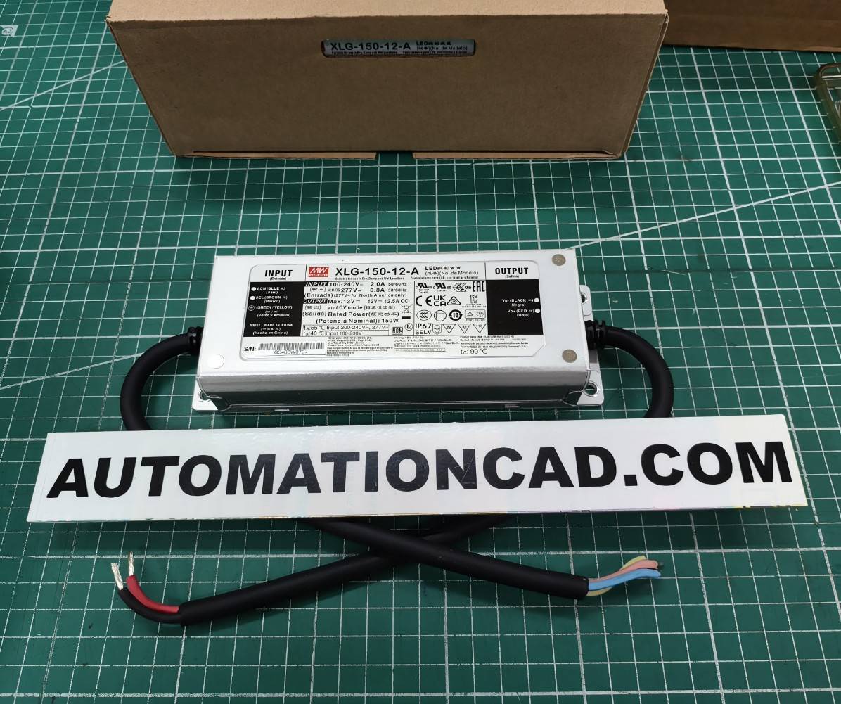 LED Driver พาวเวอร์ซัพพลาย XLG-150-12-A Meanwell 12VDC 150W Switching Power Supply