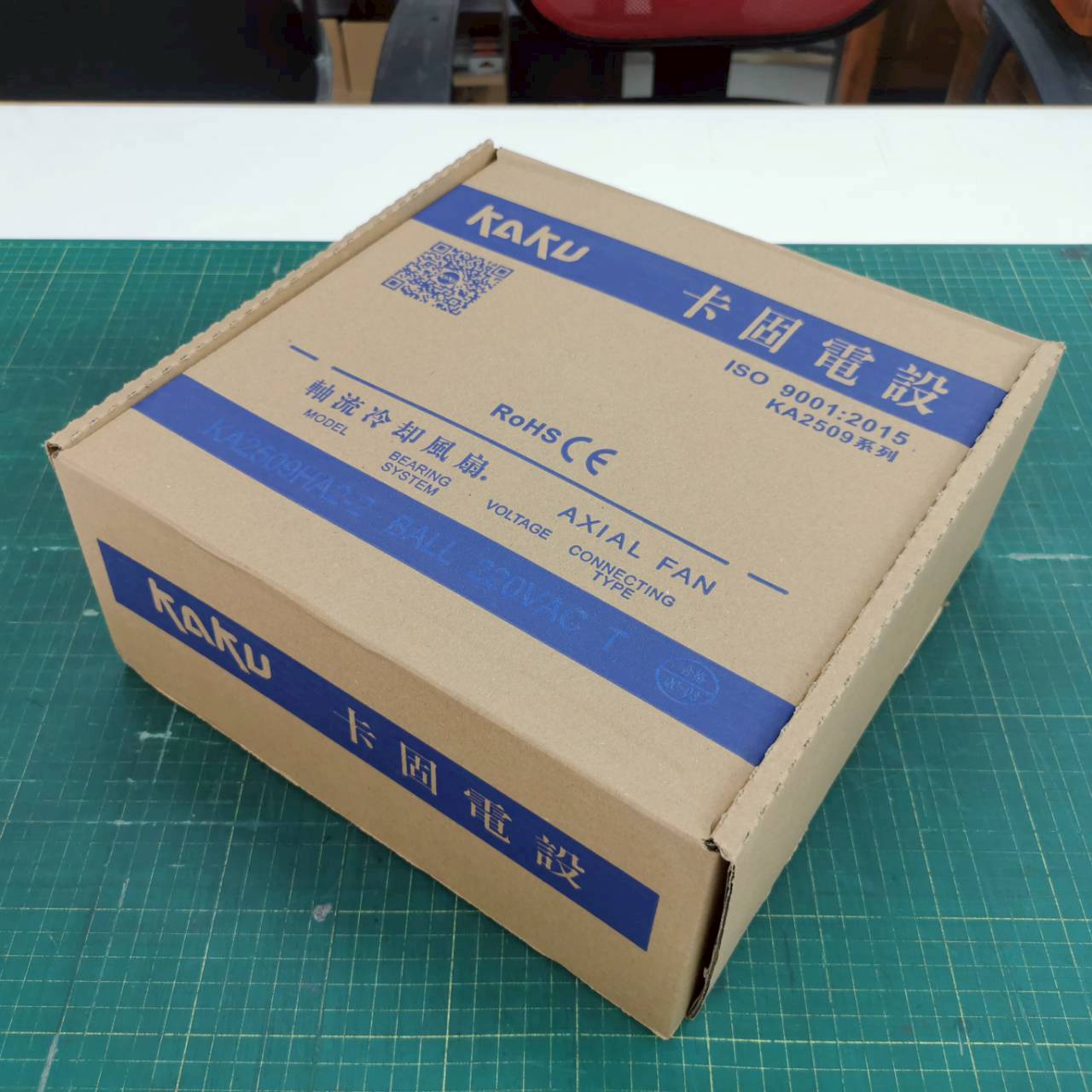 พัดลมระบายอากาศ KAKU ขนาด 10 นิ้ว 220VAC ลูกปืนแบบ Ball - KA2509HA2-2 PLUG 220VAC