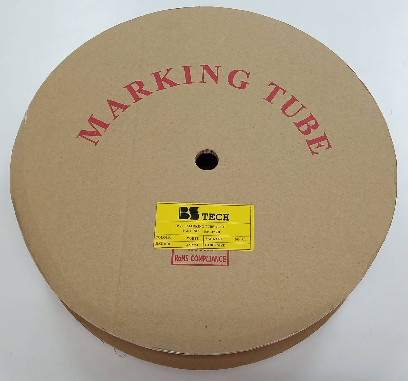 ท่อปลอกสายไฟ BS-TECH ขนาด 4.5 mm. ยาว 200m PVC TUBE