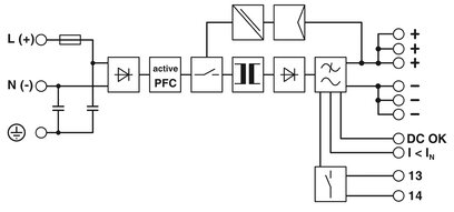 POWER SUPPLY QUINT-PS/1AC/24DC/10 - 2866763 PHOENIX CONTACT พาวเวอร์ซัพพลาย 24VDC 10 A