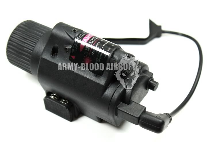 QD M6 Flashlight with Laser (LED)-BK