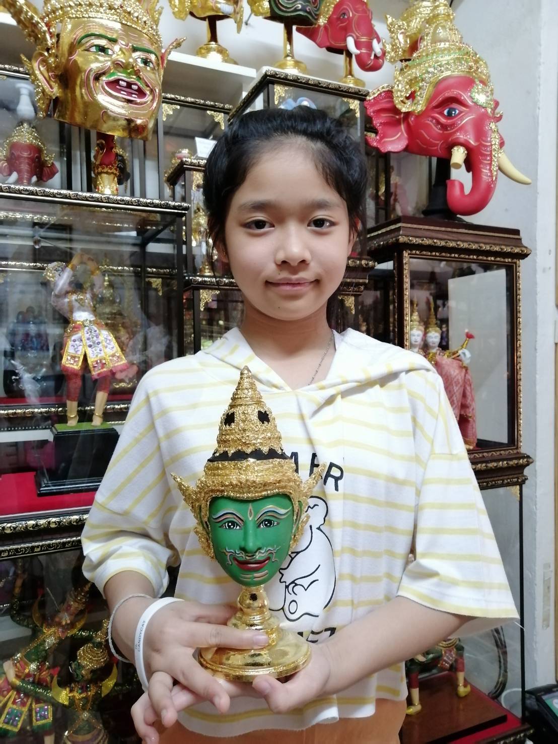 พระวิษณุกรรม ขนาด 5 นิ้ว (งานเรซิ่น ทองเค พร้อมฐานทอง)