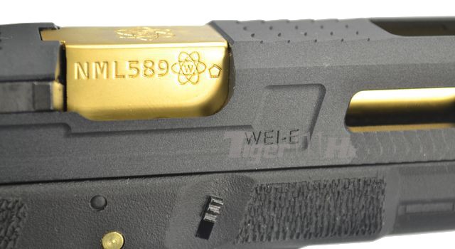 Glock18C T1 Gen4 สไลด์ดำ ท่อทอง เฟรมดำ WE