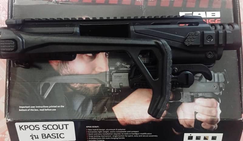 New.ชุดแต่ง KPOS SCOUT ✔Made in Israel รวมด้ามหน้ายืดหดพับได้ และ สายสะพาย BUNGEE ✔สำหรับปืน GLOCK 17/19 Gen 3- 5 ราคาพิเศษ