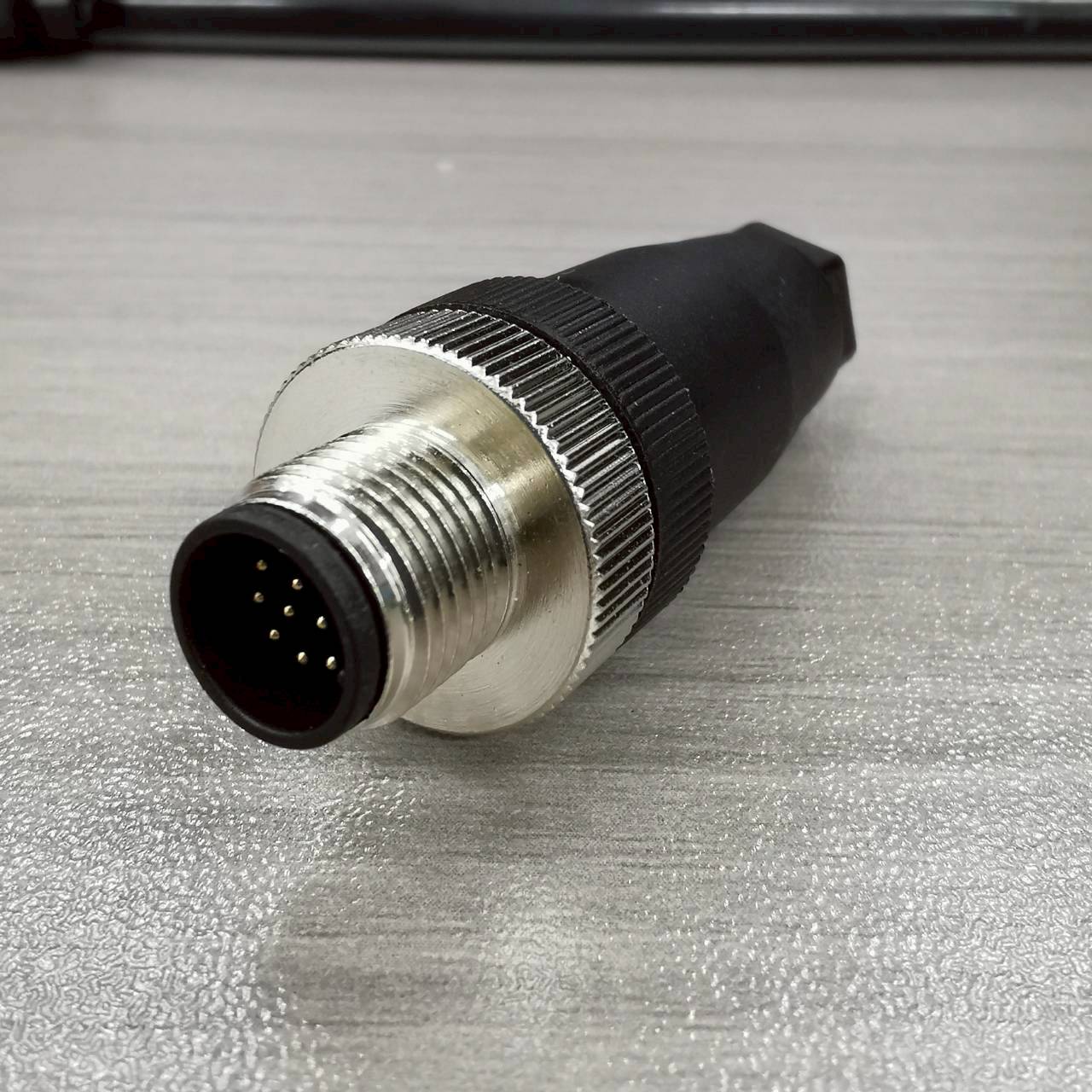 หัวคอนเนคเตอร์ M12 12Pins แบบตรง ตัวผู้ Connector