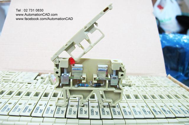 TERMINAL FUSE เทอร์มินอลฟิวส์ 10A ไฟ LED 24VDC