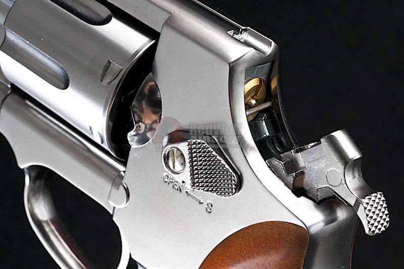 New.Gun Heaven (Win Gun) Sheriff M36 2.5 inch 6mm Co2 Revolver (Brown Grip) - Silver ราคาพิเศษ