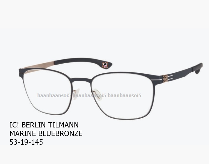 IC! BERLIN TILMANN โปรโมชั่น พร้อมเลนส์เปลี่ยนสี Hoya Sensity ราคา 18,900 บาท