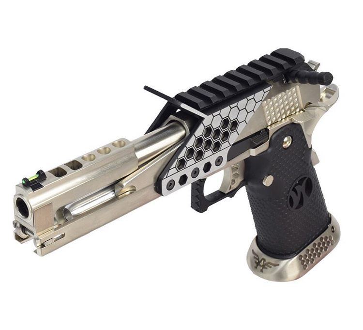 New.ARMORER WORKS AW Hi Capa 6Inch Dragon with Scope Mount & Cocking Handle Kit ( BK ) ราคาพิเศษ