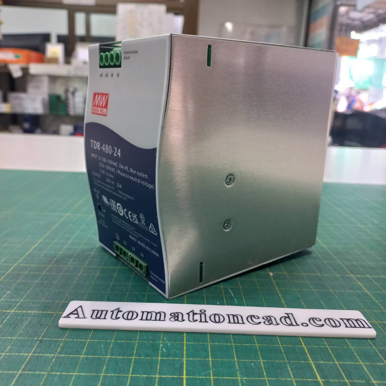 POWER SUPPLY 24VDC 20A INPUT 3PHASE 380VAC MEANWELL พาวเวอร์ซัพพลาย 3 เฟส