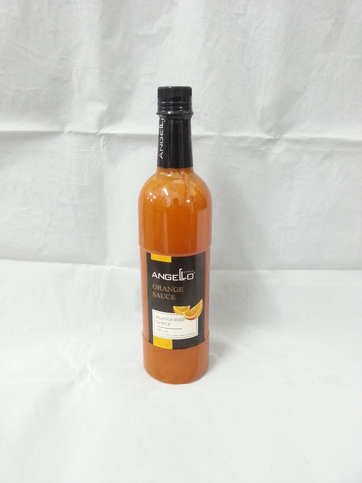 น้ำหวานเข้มข้นผสมเนื้อส้ม ANGELO 750ml.