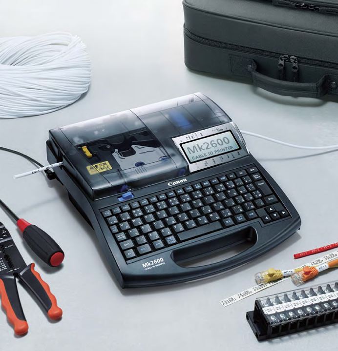 เครื่องพิมพ์ปลอกสายไฟ CANON MK-2600 Label Printer, 32,000.- Wire Marker