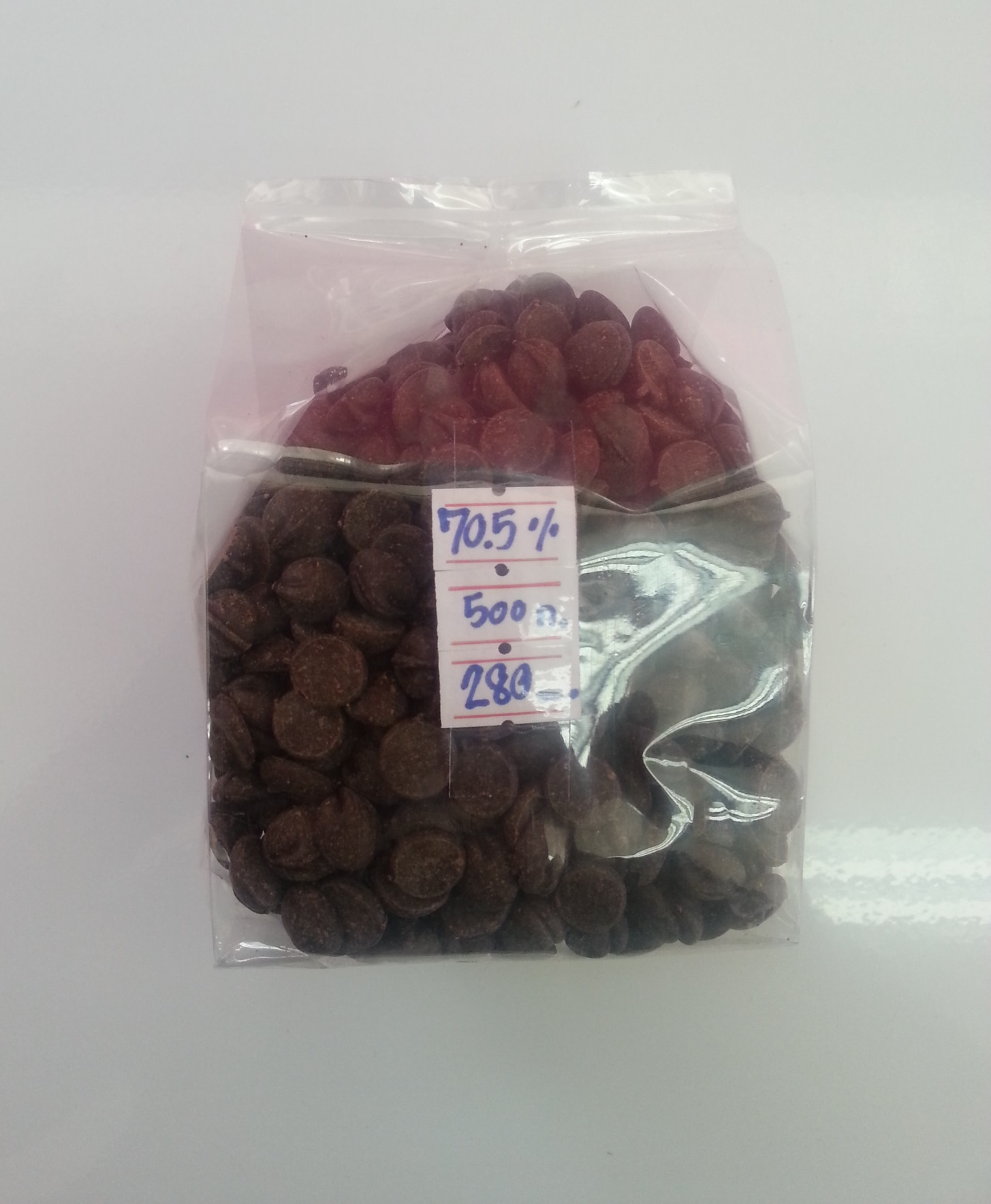 ช็อกโกแลต 70.5 % แบ่ง 500g.