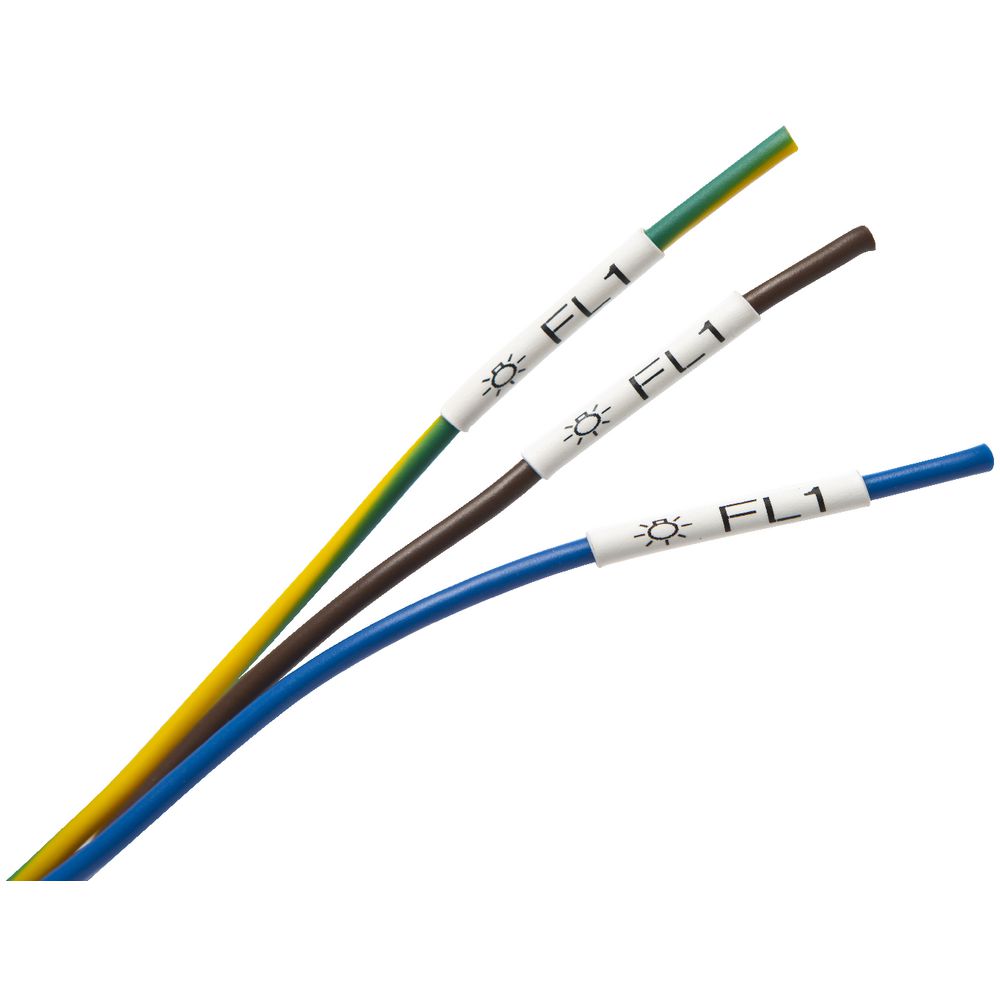 ท่อหดพิมพ์อักษร BROTHER อักษรดำพื้นขาว 17.7 mm for Brother Printer - สำหรับสาย Φ5.4-10.6 mm