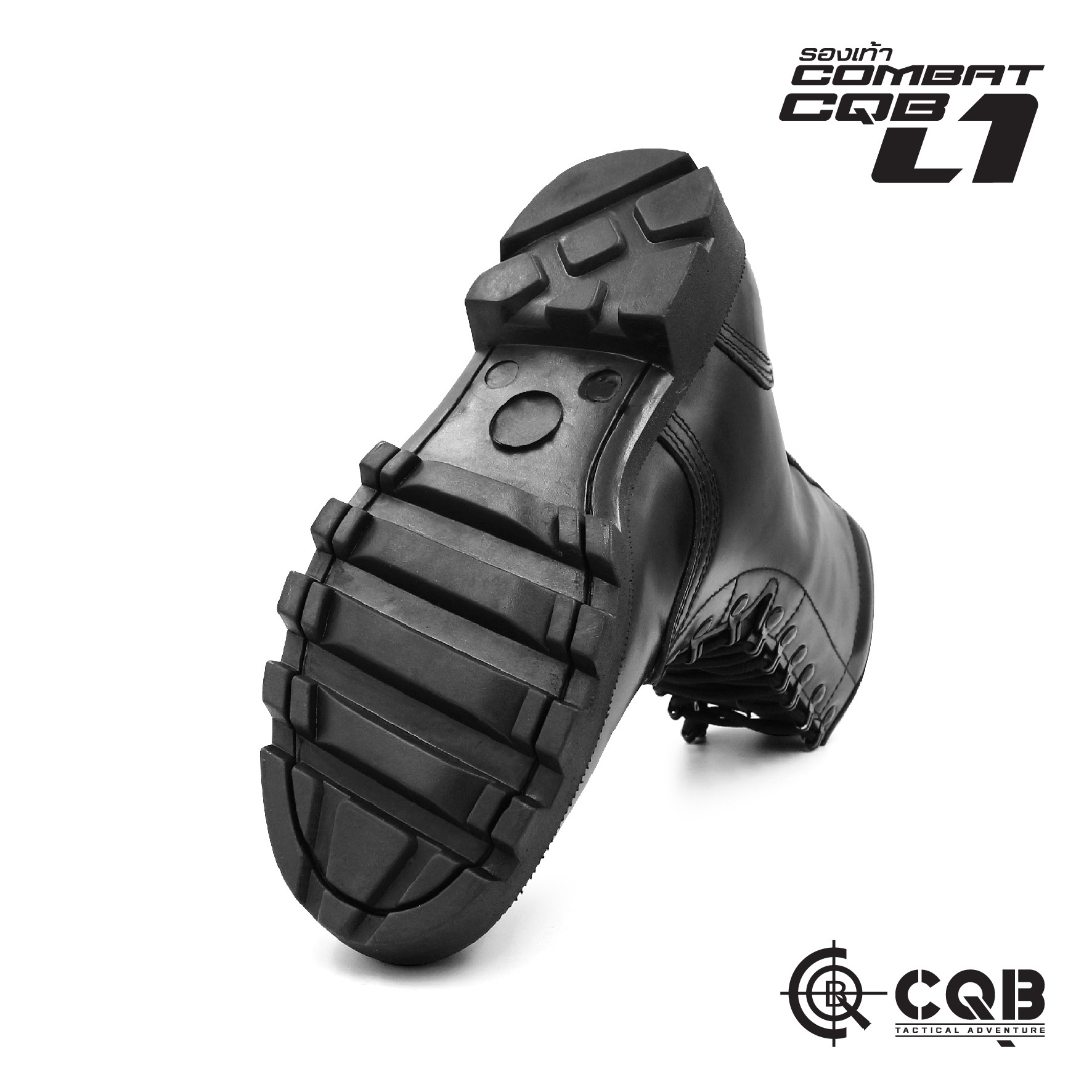รองเท้า Combat CQB รุ่น L1# รองเท้าคอมแบท หนังวัวแท้ ออกแบบมาเพื่อรองรับ ขนาด และ รูปร่างเท้าของ คนไทย ทรงเรียวสูง แต่ไม่บีบรัดหน้าเท้า 🚩ตาไก่ปลดไว 9 รู ความสูงจากพื้น 10 นิ้ว 🚩น้ำหนักเบา หนังมีความนุ่มใส่สบาย 🚩รองพื้นนิ่ม ใส่ไม่เจ