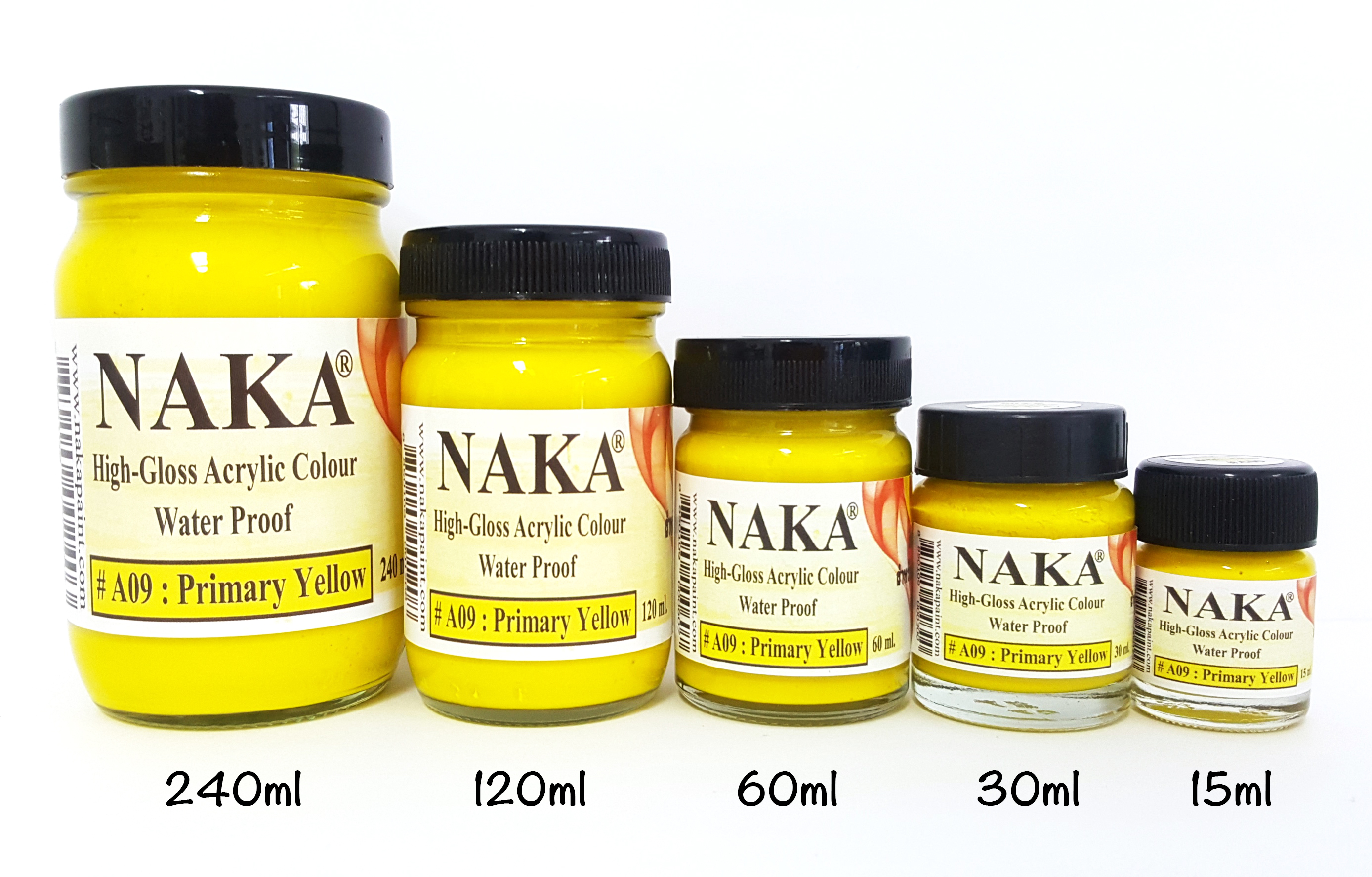 A09 สีอะคริลิค Primary Yellow 30ml