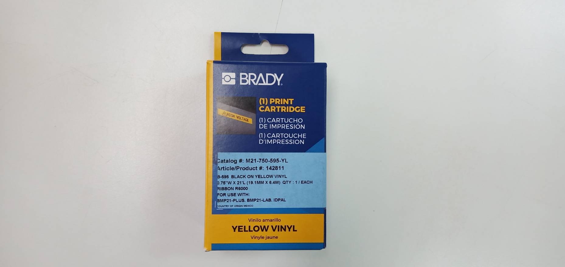 BRADY M21-750-595-YL สติ๊กเกอร์ BMP21-PLUS - BRADY LABEL PRINTER