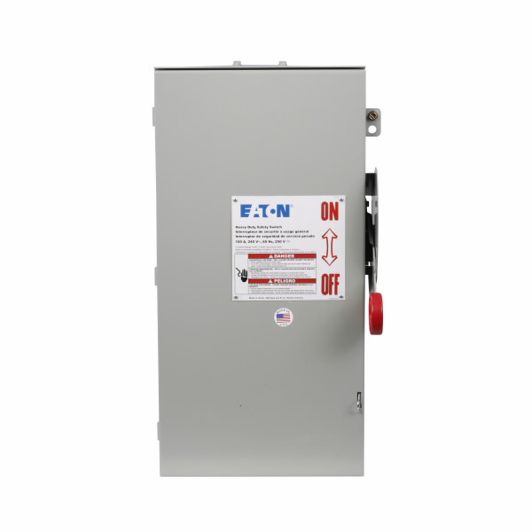 Safety Switches EATON เซฟตี้สวิทช์ 100A 3-Phase แบบใส่ฟิวส์ได้ OUTDOOR
