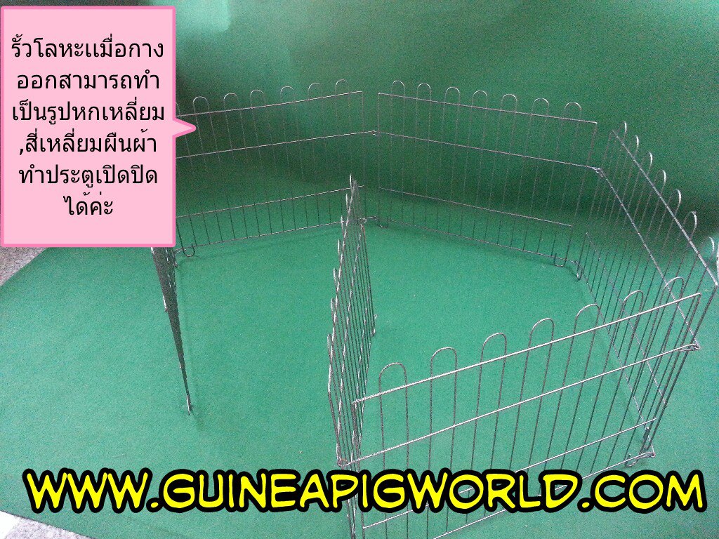รั้วโลหะพับได้สีดำ ขนาดประมาณ w.60xh.50cm.(1ชุดมี6ชิ้นเกี่ยวกันเวลากาง)=390.-