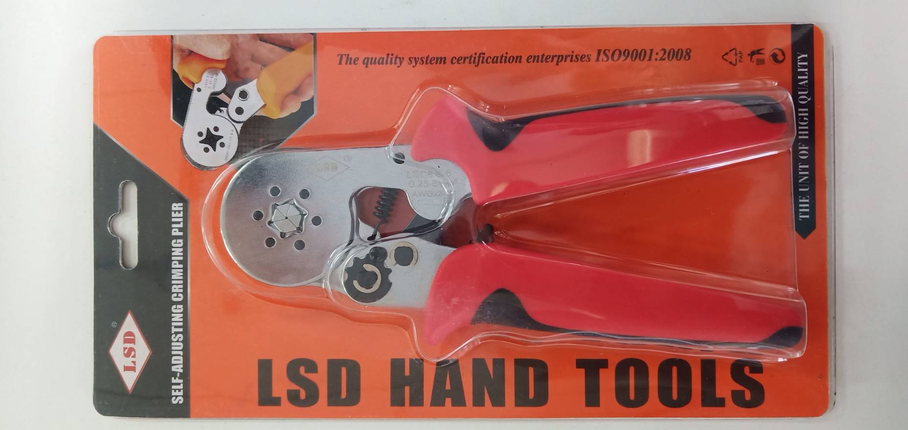 คีมย้ำหางปลา แบบเดี่ยว Cord-end Furrule แบบหกเหลี่ยม