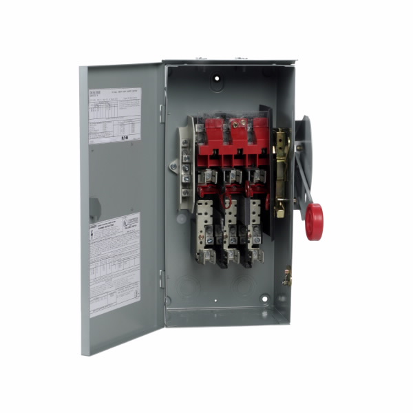 Safety Switches EATON เซฟตี้สวิทช์ 60A 3-Phase แบบใส่ฟิวส์ได้ OUTDOOR