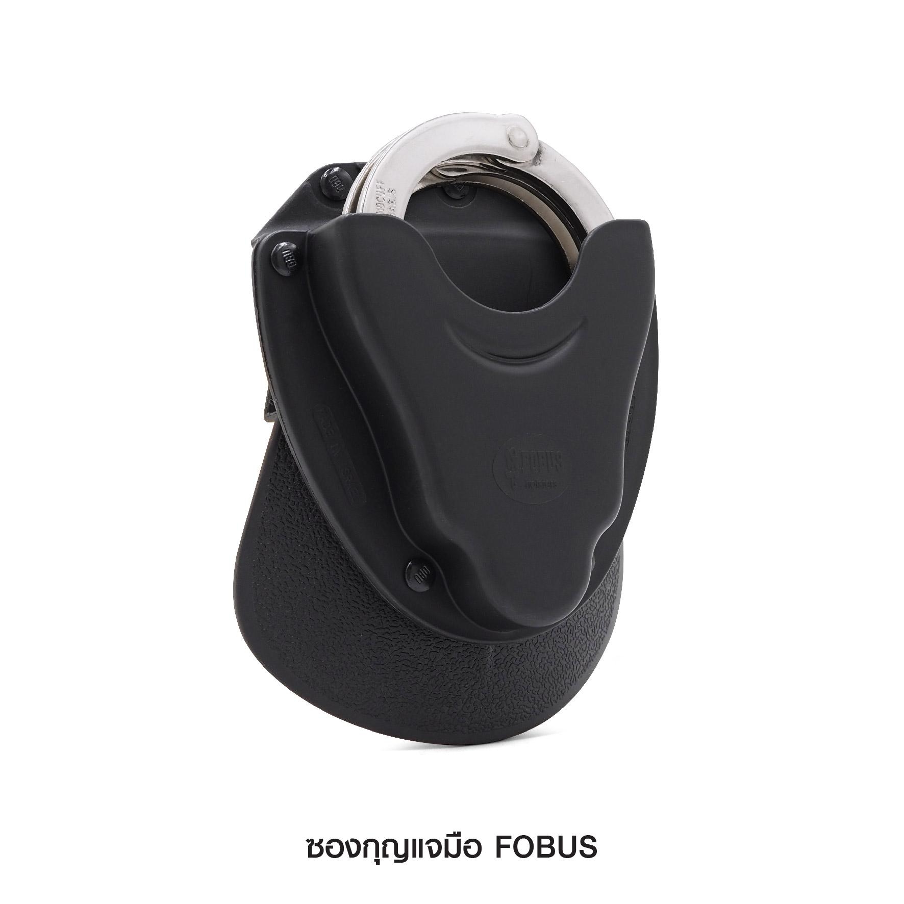 New. ซองกุญแจมือ FOBUS - ผลิตจากวัสดุ polymer อย่างดี - ด้านหลังมีเพจเหน็บเข็มขัดในตัว สะดวก ถอดง่าย - ใช้ใส่กุญแจมือแบบสายโซ่เท่านั้น - ใส่กระชับ ไม่หล่นง่าย แม้ขณะวิ่ง