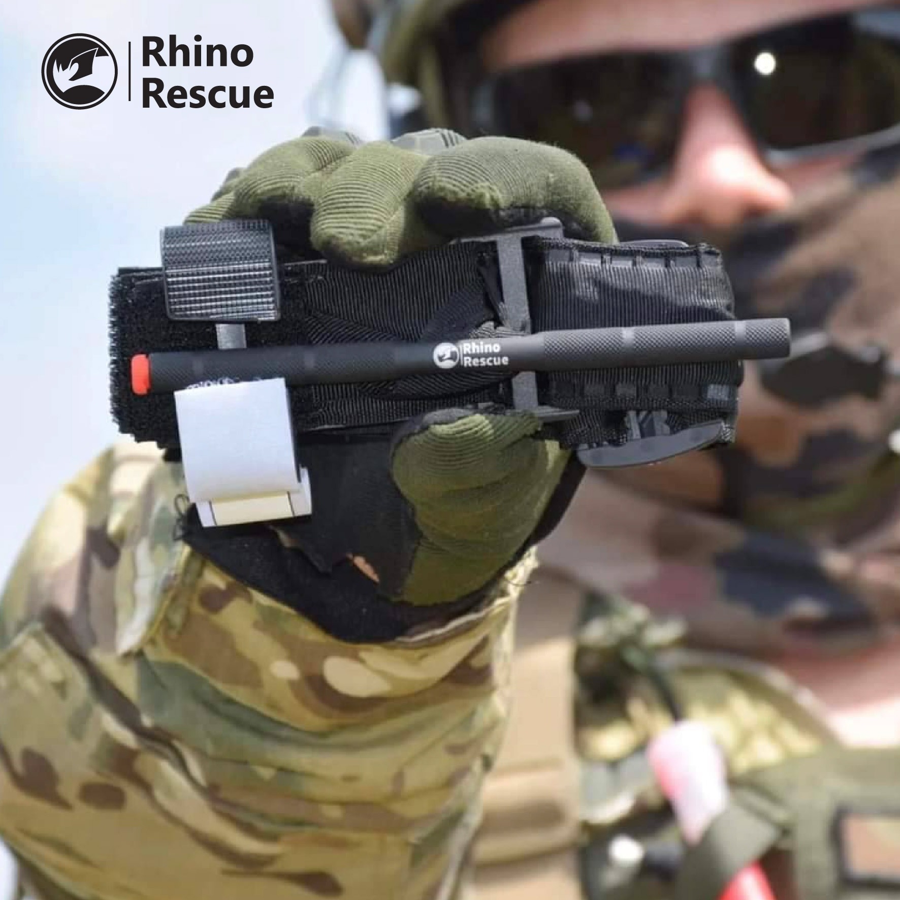 New.สายรัดห้ามเลือด TQ Rhino Rescue ( Rhino Rescue Tourniquet GEN2 ) - สายรัดห้ามเลือดคุณภาพสูง ใช้งานได้จริง - ก้านอลูมิเนียมแข็งแรง ไม่บิดงอ - มีปากกาในตัว สำหรับจดเวลา - แถบผ้าภายใน ทนแรงบิดแรงดึงได้สูง รองรับการใช้งานภาคสนาม - มี 2 สี แดง / ทราย