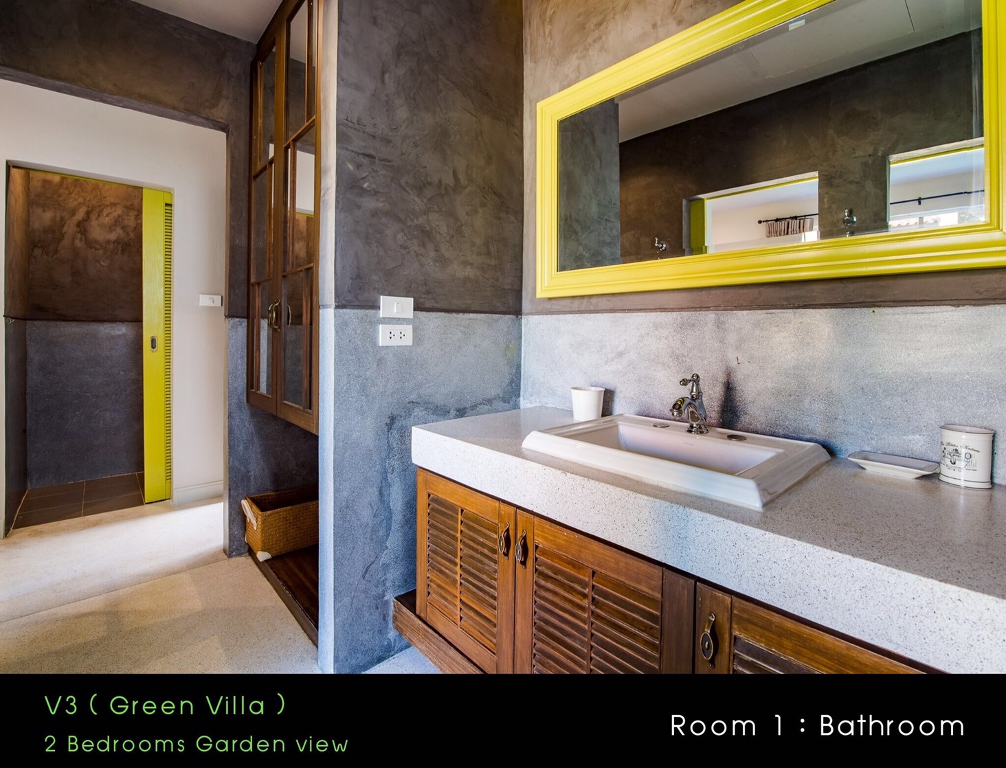 HR15023 บ้านพักหัวหิน บ้านทัศคานี บีช วิลล่า 3 ( Green 2Bed Garden View )