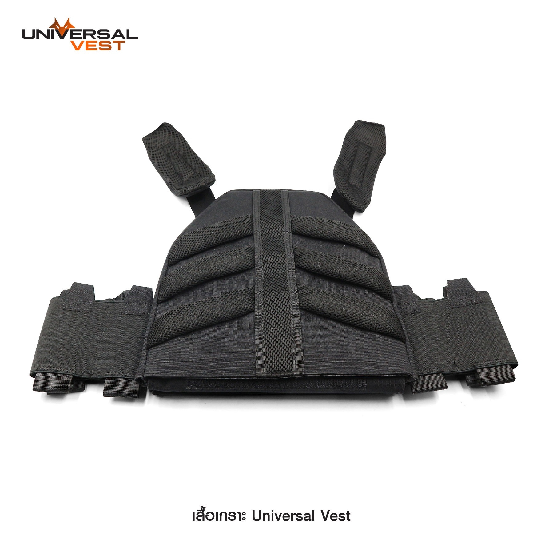 New. เสื้อเกราะ Universal Vest ( Universal Vest ) ♣ ผลิตจากผ้า Nylon 1000D เกรดคุณภาพ ♣ ติดตั้งชุดปลดไว 3 จุด ใช้งานสะดวก ♣ สายโอบข้างยางยืด มีช่องใส่แม็ก 5.56, วิทยุสื่อสาร หรืออุปกรณ์อื่นๆ ได้ รวม 6 ช่อง ♣ มาพร้อมกับซองแม็กกา