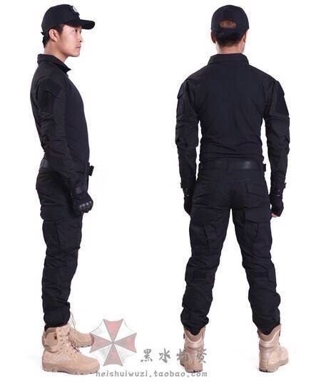 New.ชุดคอมแบท 6 สีดำ สีมัลติแคม Size S M L XL ราคาพิเศษ