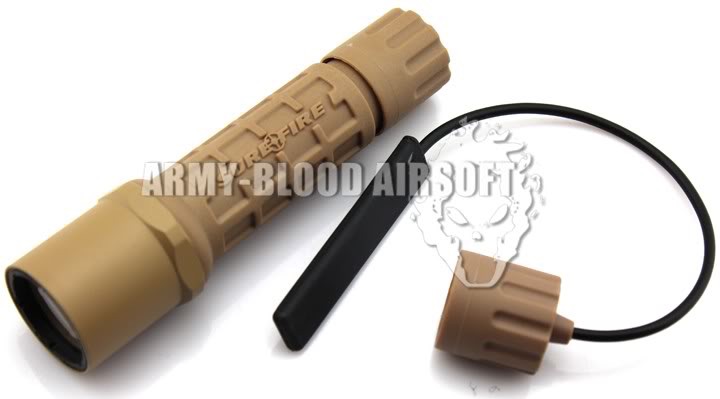SureFire G2 Style T6 LED Flashlight with Remote Pressure Switch (BK/DE/OD)
