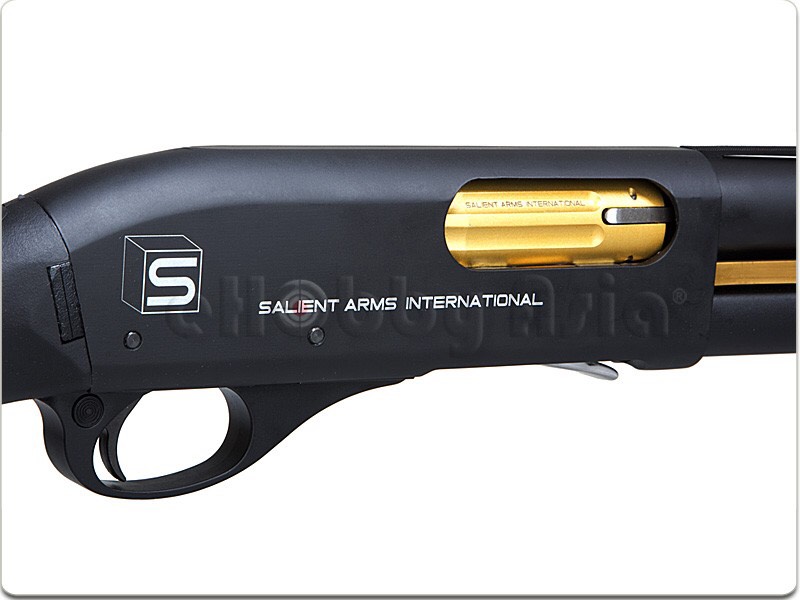 New.A.P.S. CAM 870 SAI Deluxe Match Shotgun (CO2 Shell Eject) Quick Overview A.P.S. CAM 870 SAI Deluxe Match Shotgun (CO2 Shell Eject) 1/1 Scale High Performance Assembled CO2 Gas Powered Shotgun Metal Receiver Body Metal Outer Barrel & Magazine Extension