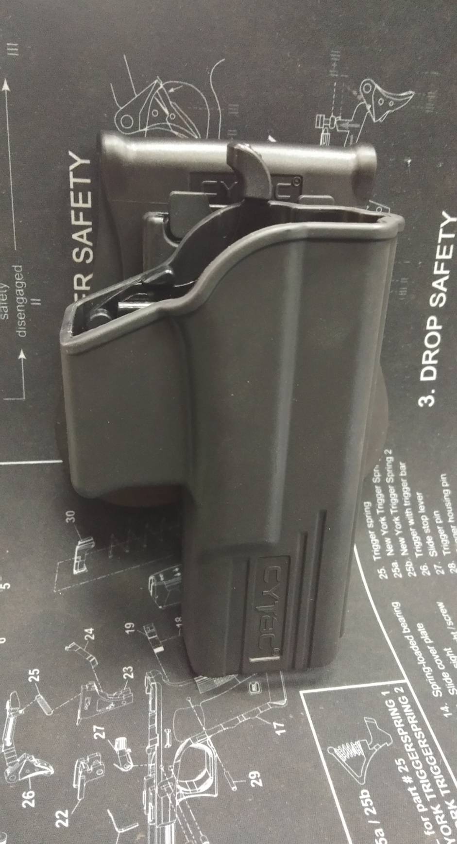 New.ซองปืน รุ่นT-Thumbsmart Holster จากค่าย Cytac ของปืน Glock 19 ใส่ได้ทั้งปืน Glock 19,23,32(Gen1-4)