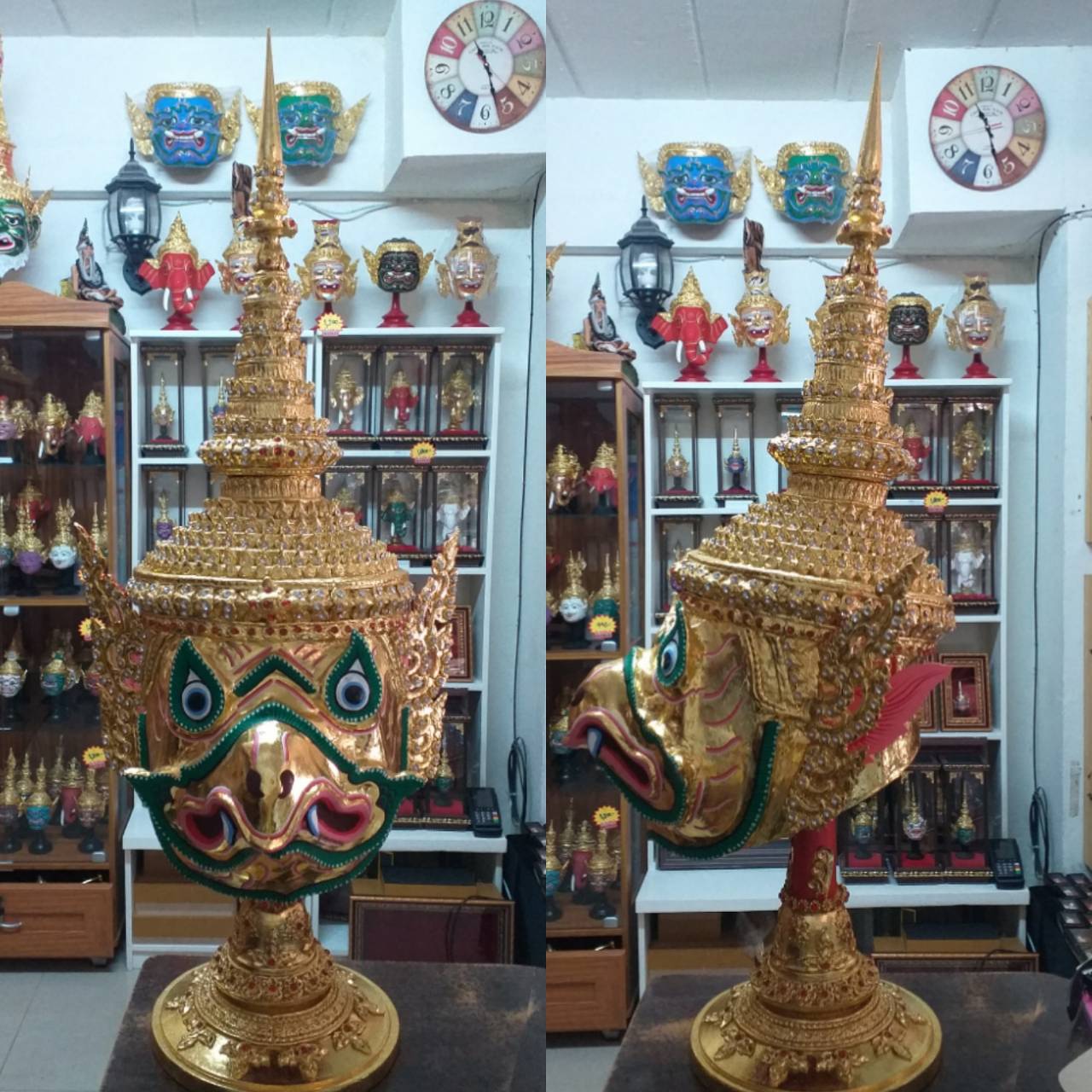 เศียรครุฑ ขนาดรอบ