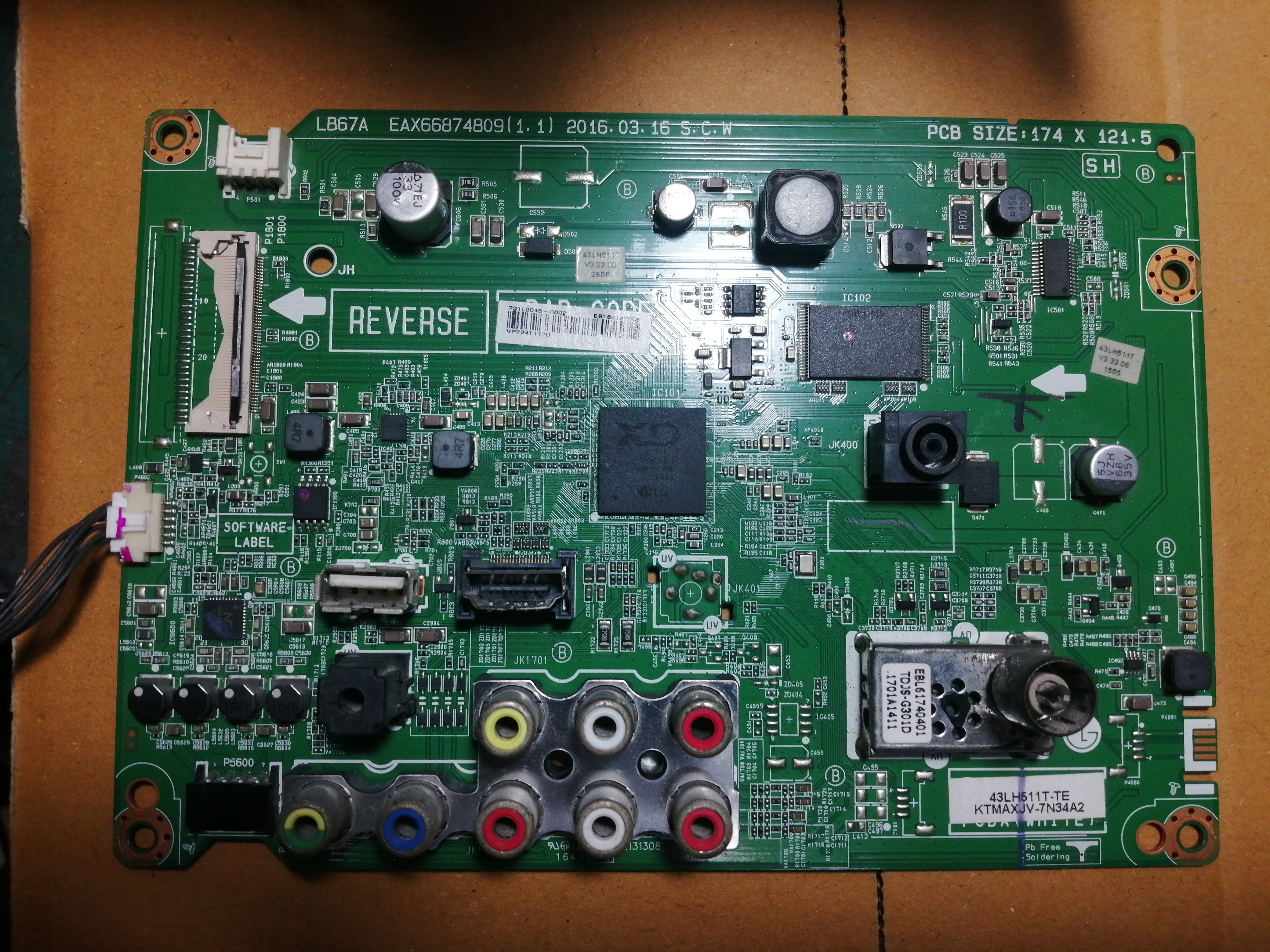 เมนบรอดlg 43LH511T-TE