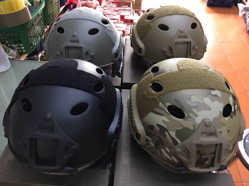 New.หมวกยุทธวิธี Helmet/Protective Pads >> Helmet >> EMERSON FAST Helmet/Protective Goggle PJ Type สีดำ สีทราย สีเทา สีมาดิเคม ราคาพิเศษ