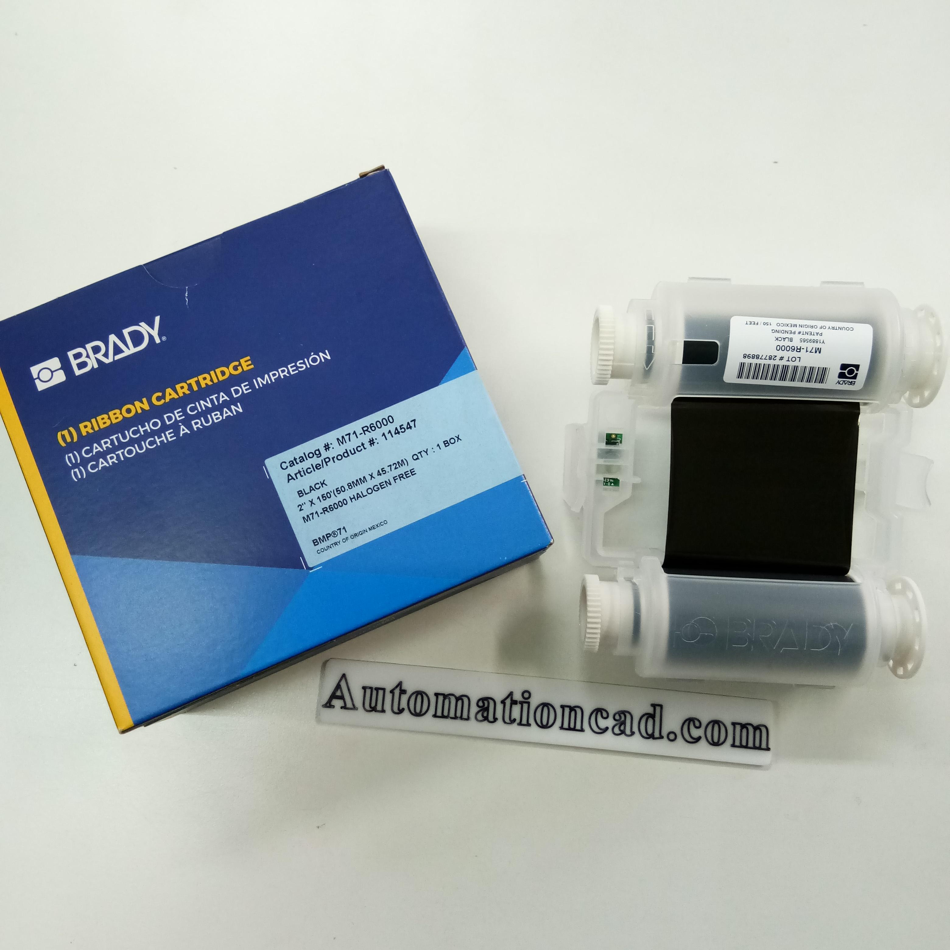 M71-R6000 ผ้าหมึกสำหรับเครื่องพิมพ์สติ๊กเกอร์ - BRADY LABEL PRINTER