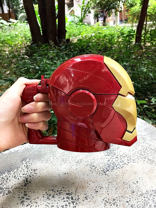 [PO]แก้วเก็บความเย็น IRONMAN[ภายในพลาสติก][ตาขาว]