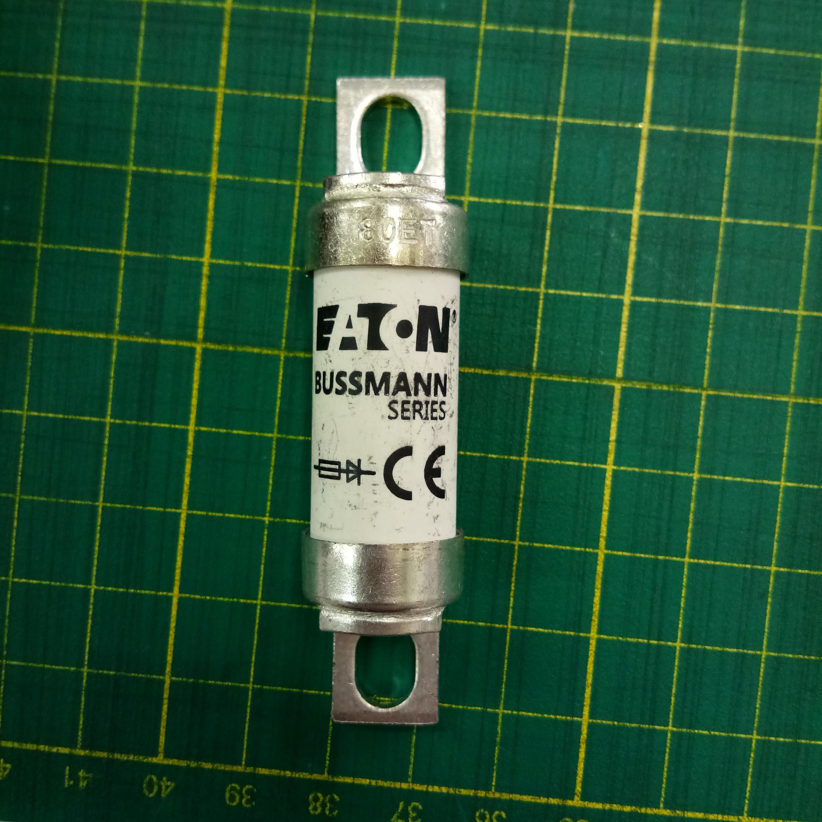 ฟิวส์เซรามิค 80A 690VAC EATON Bussmann Fuse 80ET