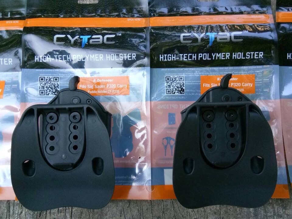 New.ซองปืน Cytac 🔰 ปลดไวด้วยนิ้วโป้ง 🔰 📌Sig p320sp 📌Glock17,22,31 📌Glock19,23,32 📌Glock26,27,33 📌Glock43 📌บาเรตต้า 92f 🔰 ใน1ชุด มาพร้อมซองปืนที่สามารถปลดไวออกจากเพลตได้ และ ซองแม็คกาซ