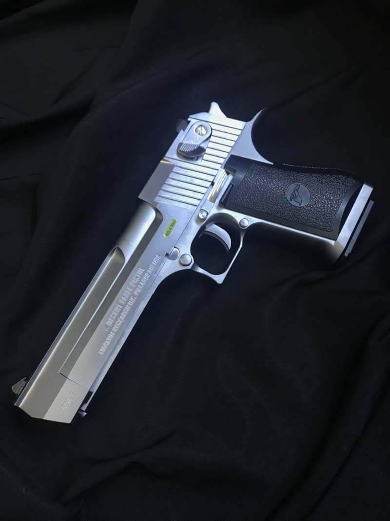 New.WE - Cybergun licensed Desert Eagle .50 Cal GBB pistol with marking (Electroplating Silver) ราคาพิเศษ