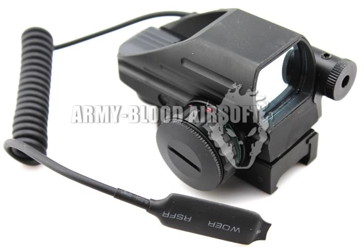 1x33 Red Green 4 Different Reticles Dot Reflex Sight W/ Red Laserprev next