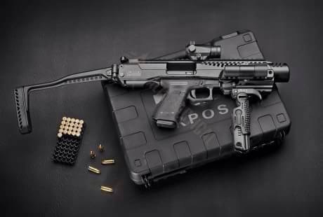 New.ชุดแต่ง KPOS GLOCK 17, 18, 19, 22, 23, 25, 31, 32, 37, 38 gen 3 and gen 4 pistols - ใช้งาน กับ ปืนจริง - วัสดุอะลูมีเนียม CNC แข็งแรง - พานท้ายก้านเหล็ก พับเก็บได้ - คันรั้งสไตล์ M4 / M16 / AR - มาพร้อม กริ๊ปมือ FGGK พับและปิดโกร่งไกปืนได้ ของมีจำนวนจ