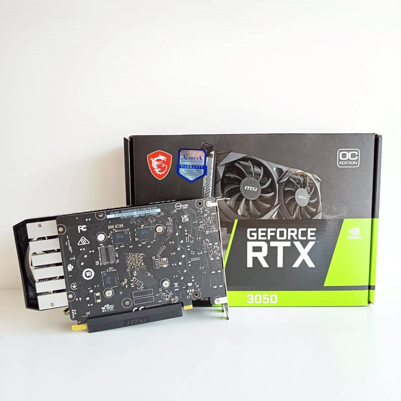 RTX 3050 MSI GDDR6 6GB 96bit ประกัน Achieva 01/05/2028